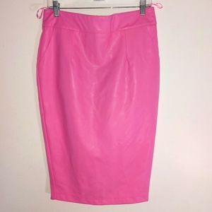 River Island Faux lLeather Pencil Skirt